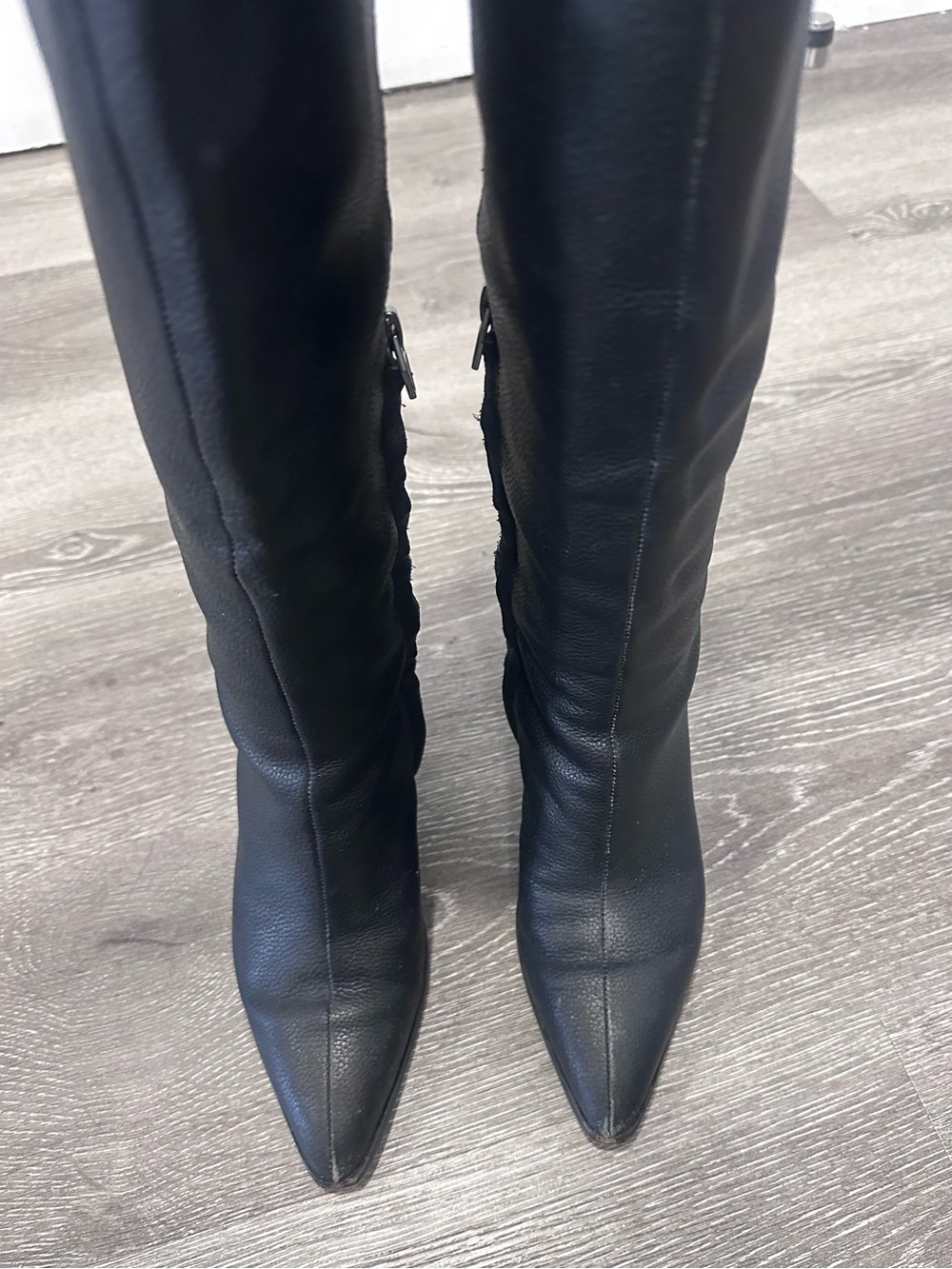 Dolce Vita Western Black Pointed Toe Women's Knee-High Boots